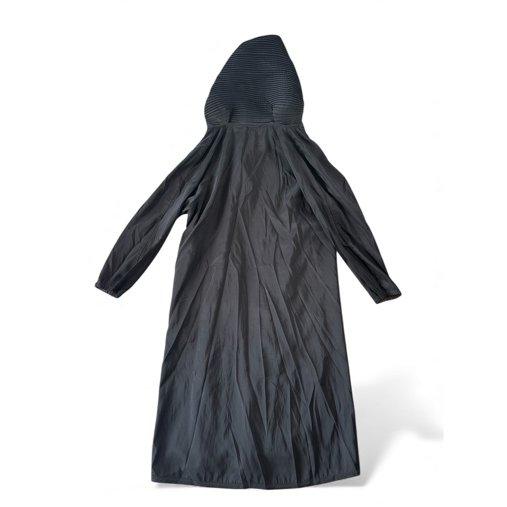 Mycra Pac Donatella Reversible Raincoat Womens Small Accordion Hood Black Brown - Picture 6 of 10